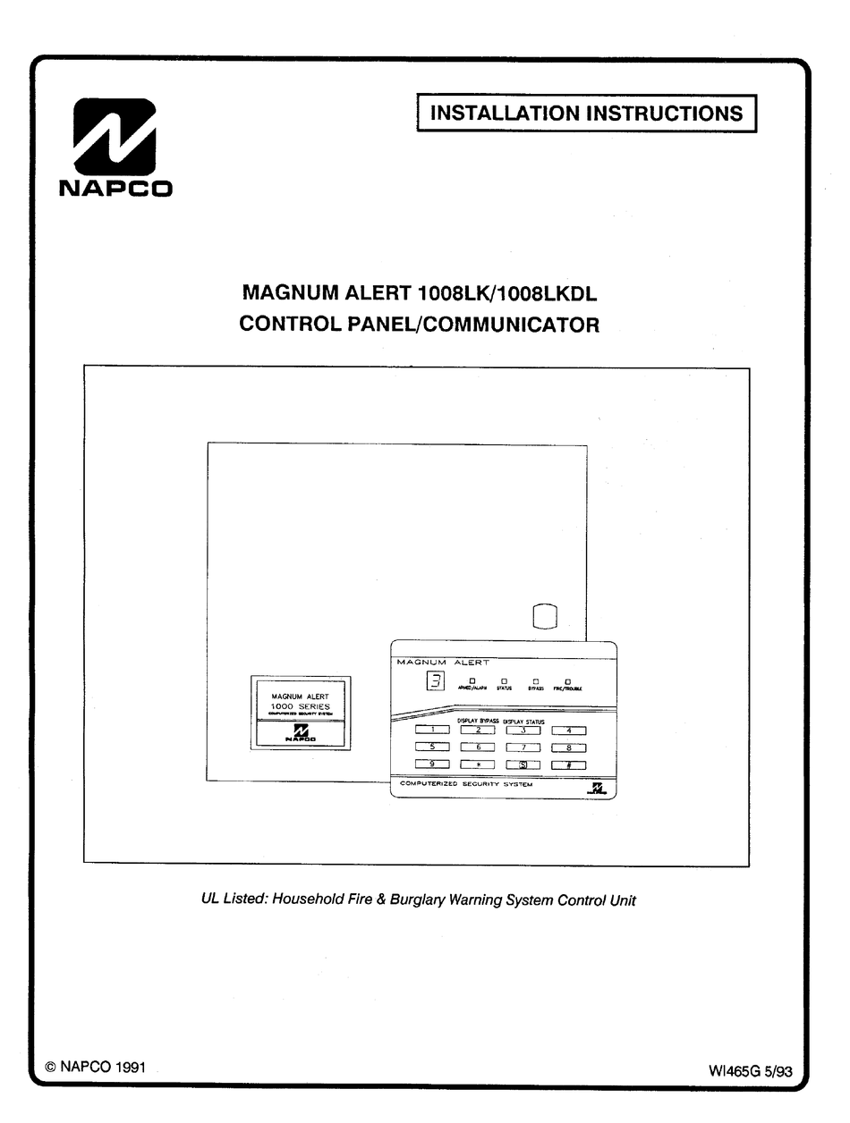 Napco Magnum Alert 1008lk Installation Instructions Manual Pdf Download Manualslib Napco Magnum Alert 1008lk Installation Instructions Manual Pdf Download Manualslib