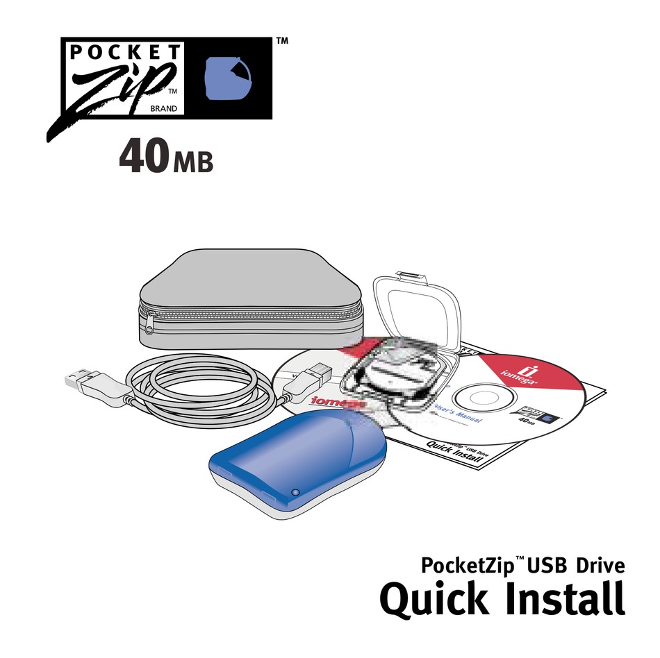 IOMEGA POCKETZIP USB DRIVE QUICK INSTALL MANUAL Pdf Download ManualsLib