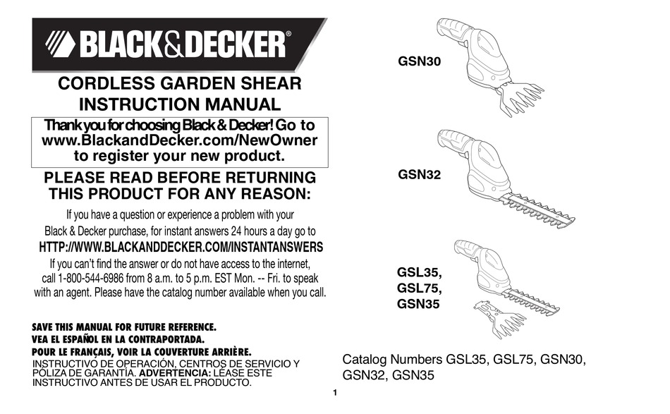 BLACK & DECKER ASI300 ORIGINAL INSTRUCTIONS MANUAL Pdf Download