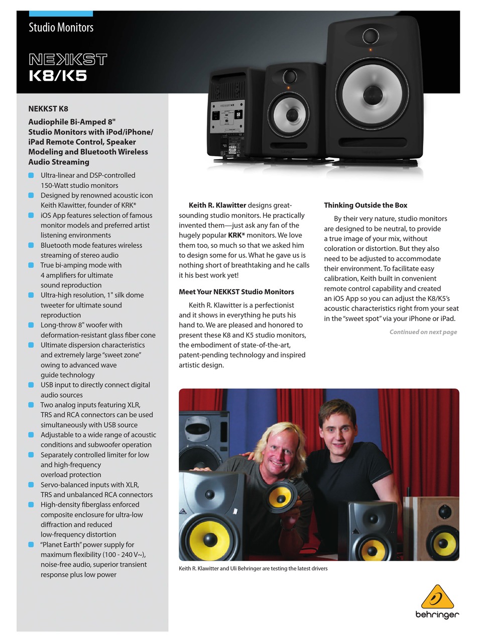 behringer k8