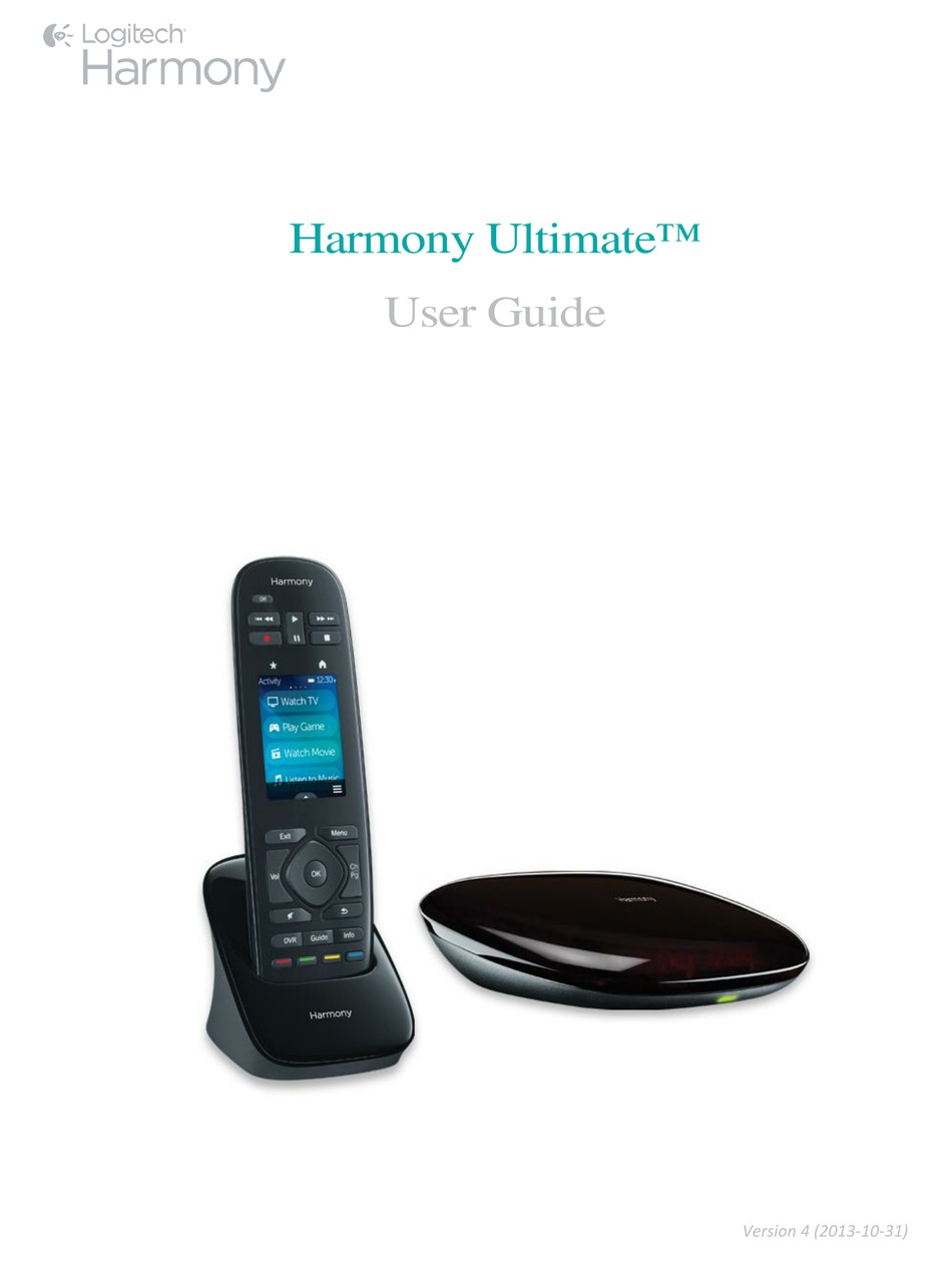 LOGITECH REMOTE CONTROLLER USER MANUAL Pdf Download ManualsLib