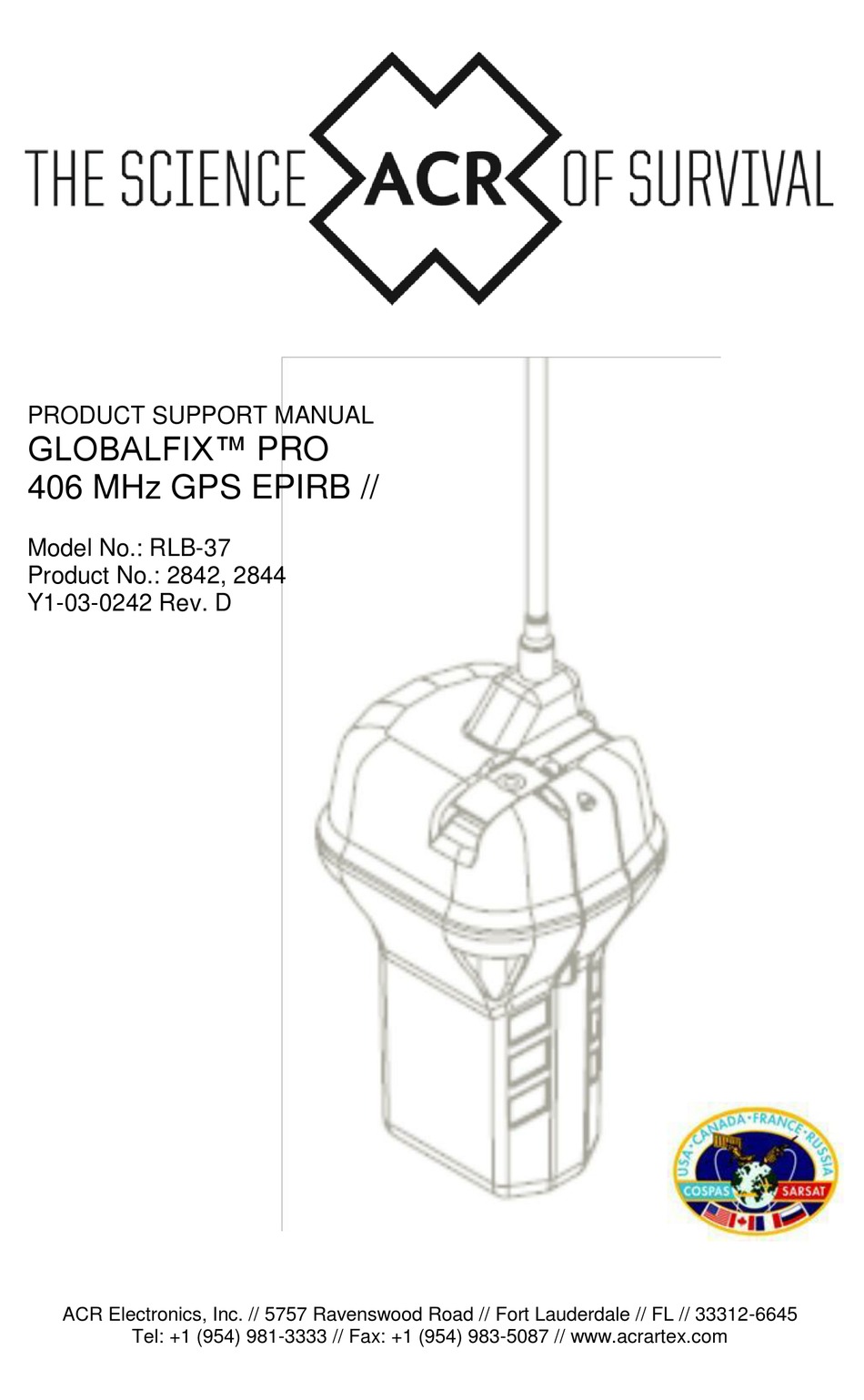 ACR ELECTRONICS RLB-37 2842 PRODUCT SUPPORT MANUAL Pdf Download