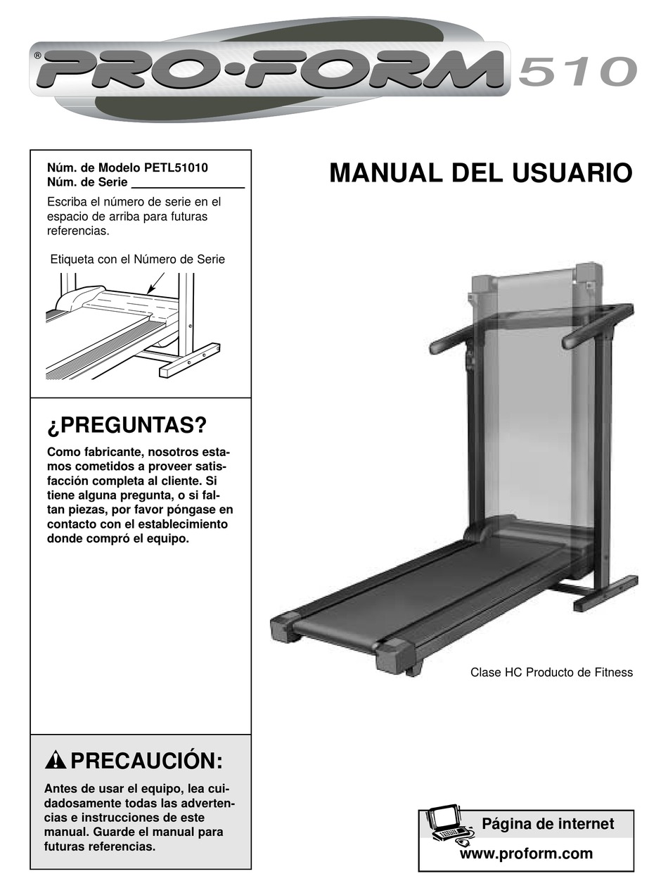 pro-form-510-manual-del-usuario-pdf-download-manualslib