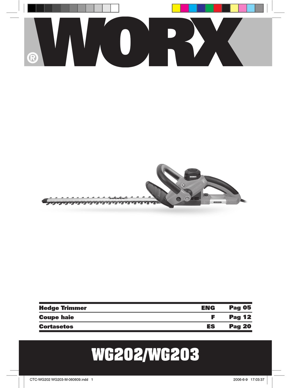 WORX WG202 INSTRUCTIONS MANUAL Pdf Download ManualsLib