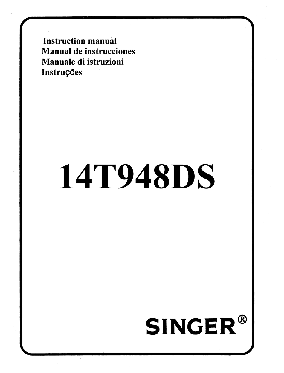 User manual Singer Professional 5 Serger 14T968DC (English - 74 pages)