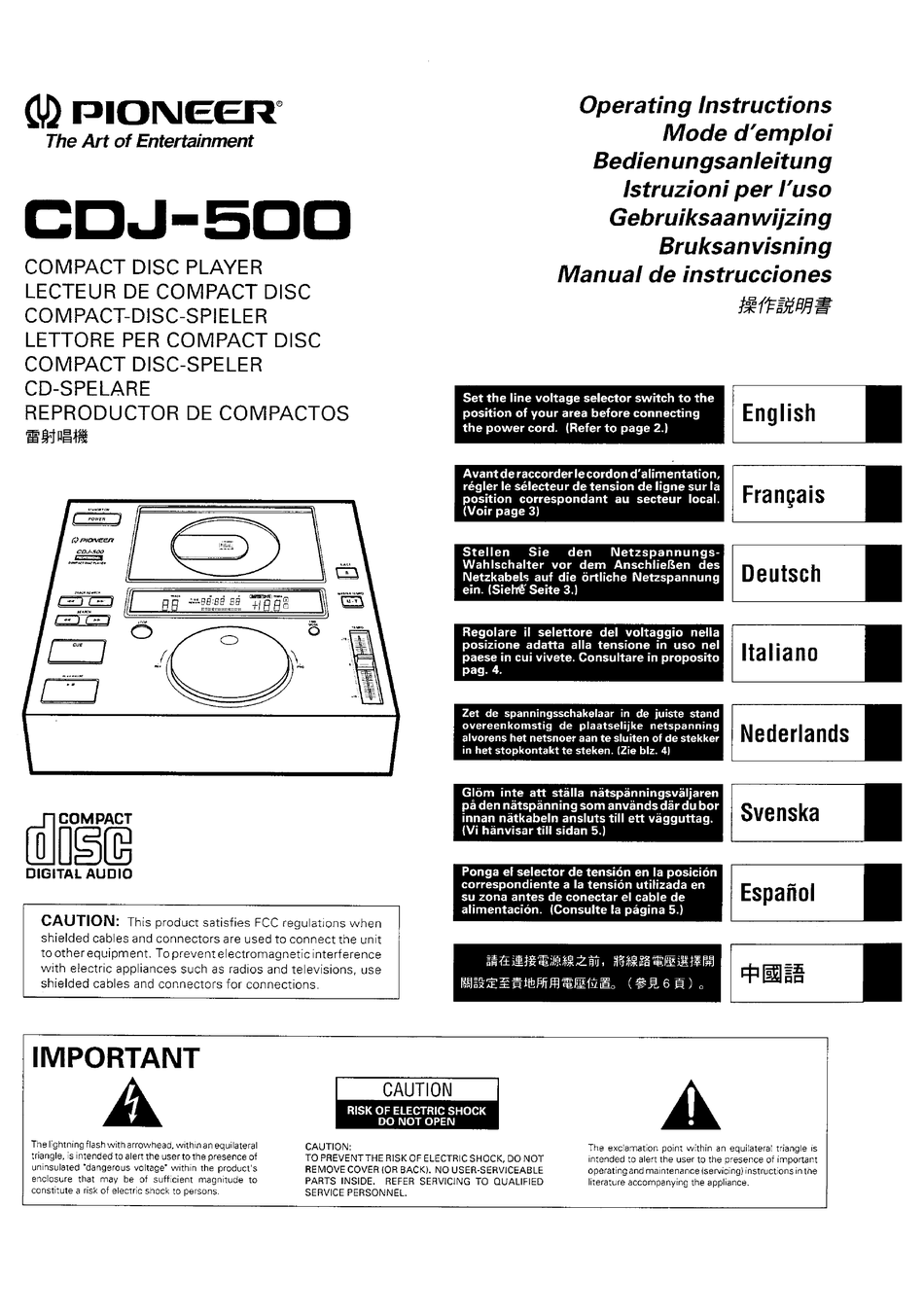 limbs intellectual death PIONEER CDJ-500 OPERATING INSTRUCTIONS MANUAL Pdf Download | ManualsLib