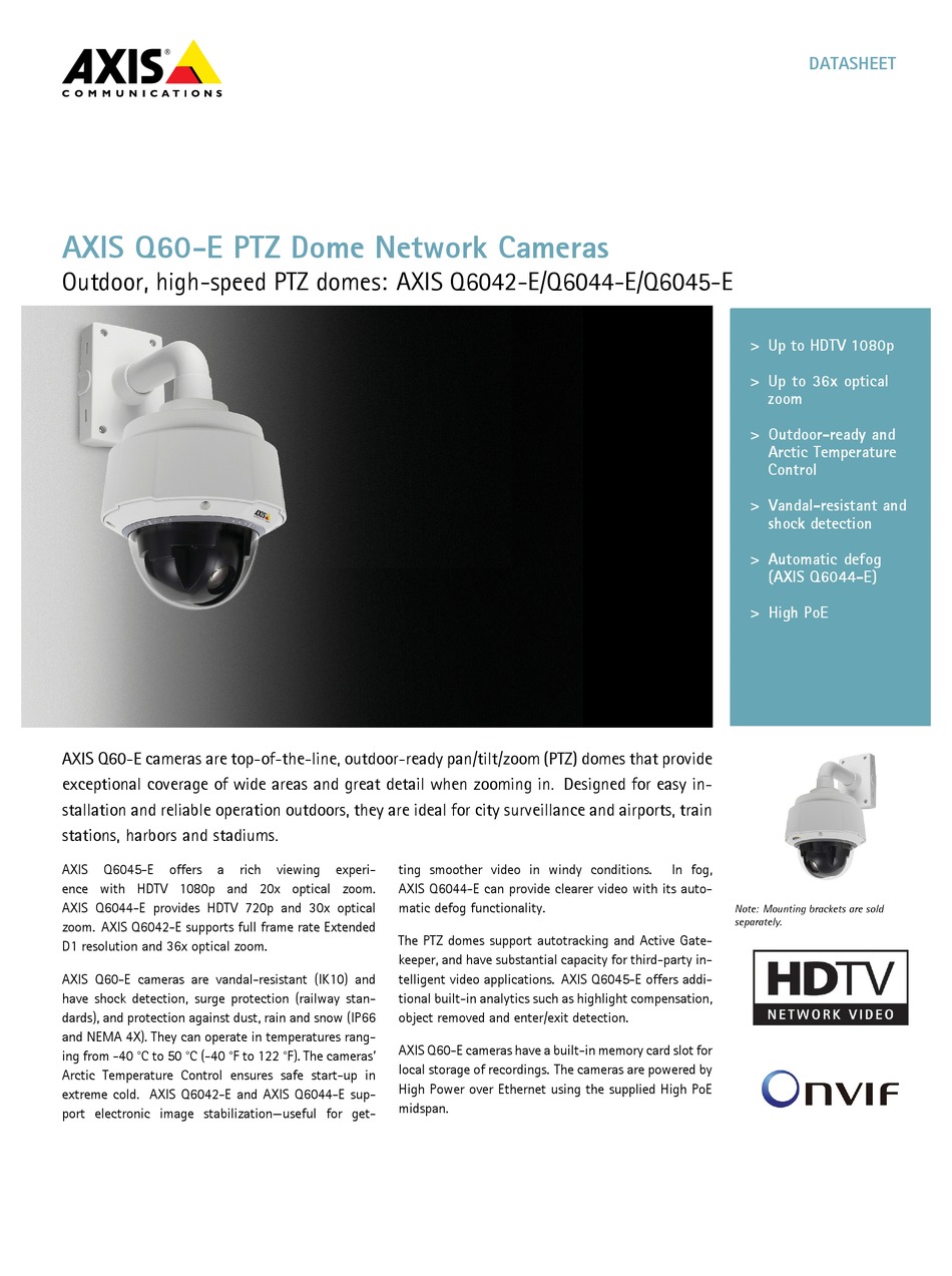 Axis Q6042 PTZ Network Dome Camera 0558-004 ✅❤️️✅❤️️ 