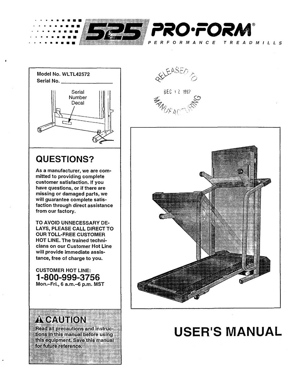 PROFORM CADENCE LX25 MANUAL Pdf Download | ManualsLib