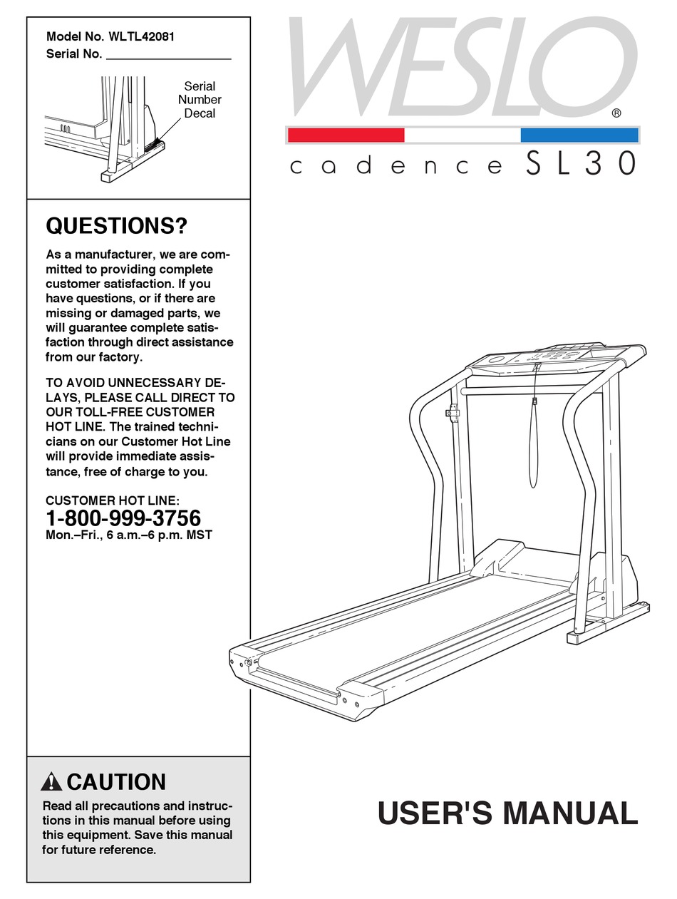 Weslo 2025 cadence sl30