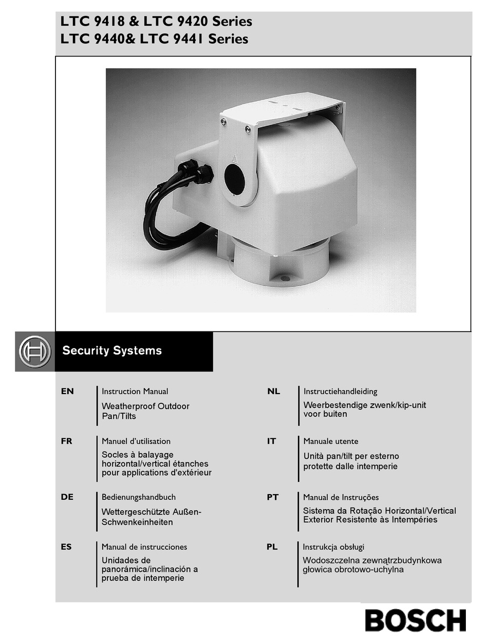 BOSCH LTC 9418 INSTRUCTION MANUAL Pdf Download | ManualsLib