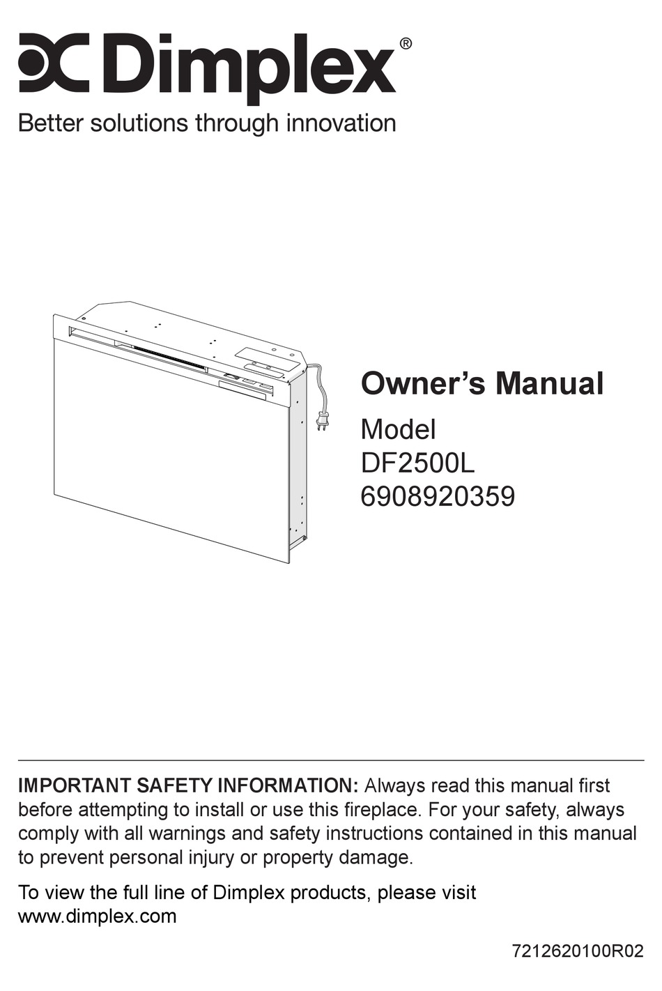 DIMPLEX DF2500L OWNER'S MANUAL Pdf Download | ManualsLib
