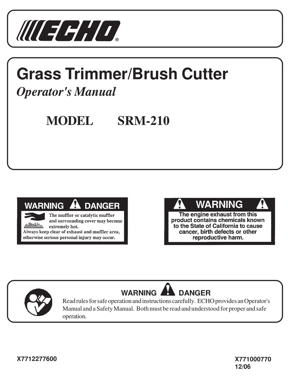 ECHO POWER EDGER OPERATOR'S MANUAL Pdf Download ManualsLib