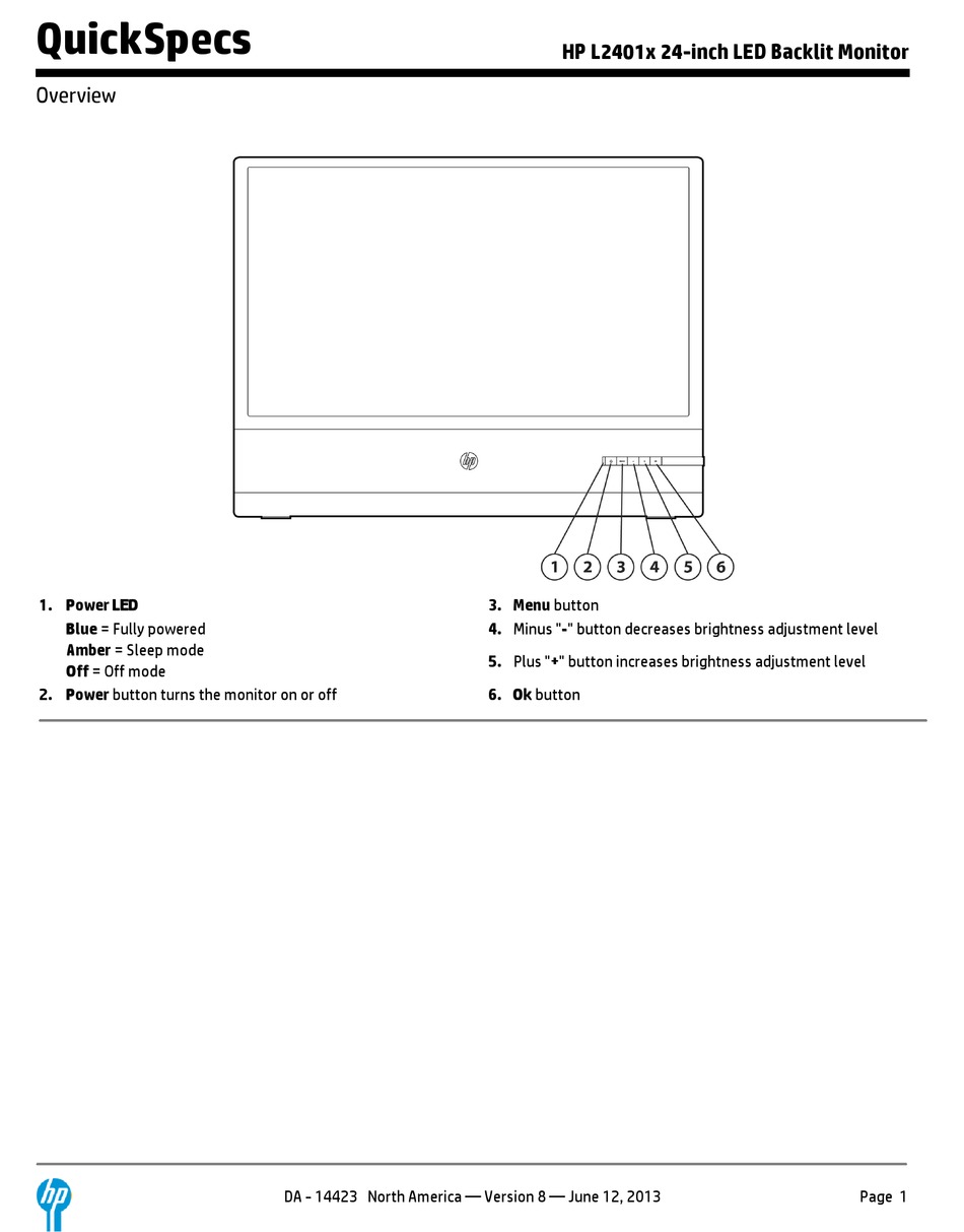 hp l2401x