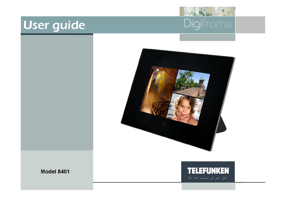 TELEFUNKEN DIGIFRAME 8401 USER MANUAL Pdf Download ManualsLib