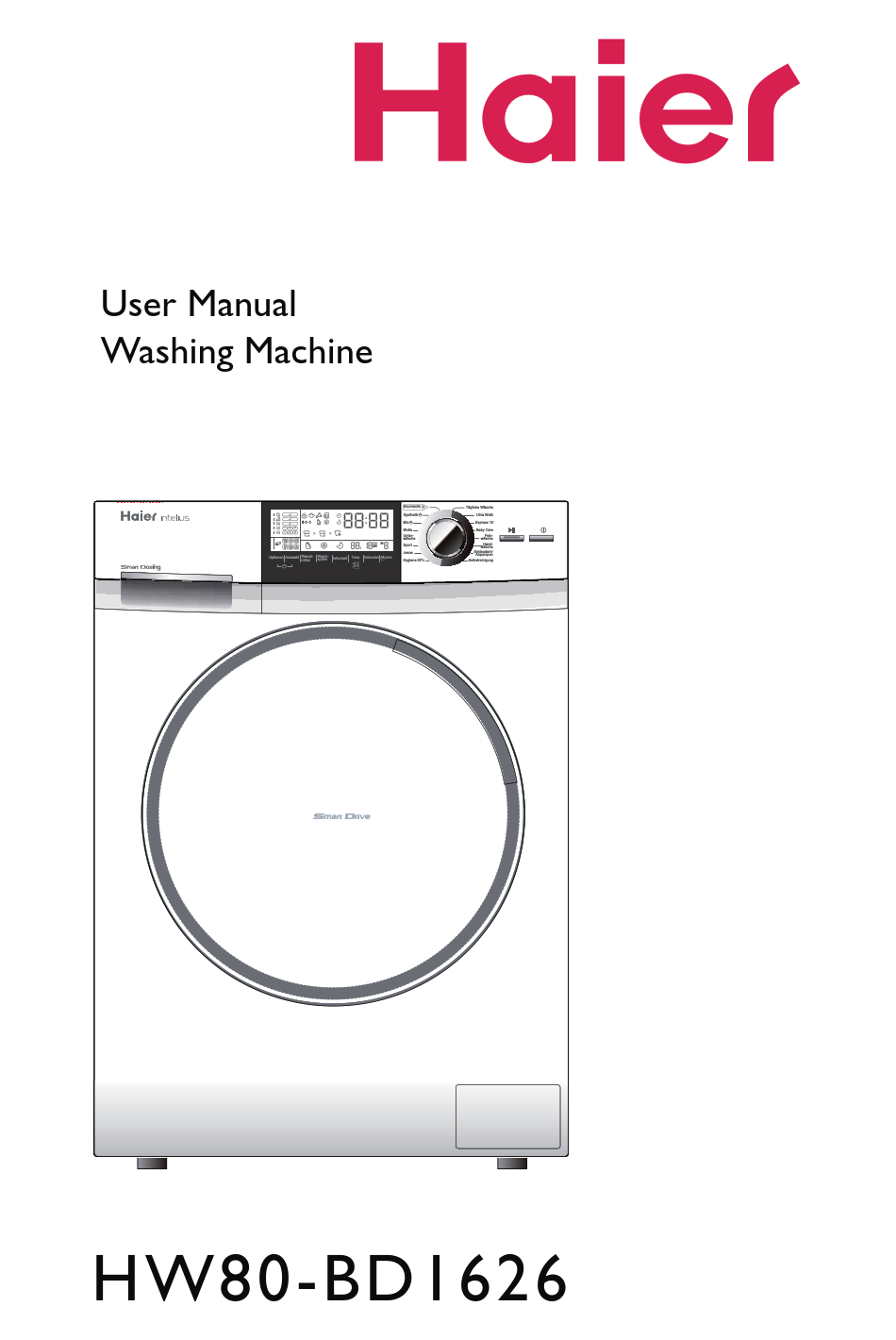 HAIER HW BD USER MANUAL Pdf Download ManualsLib