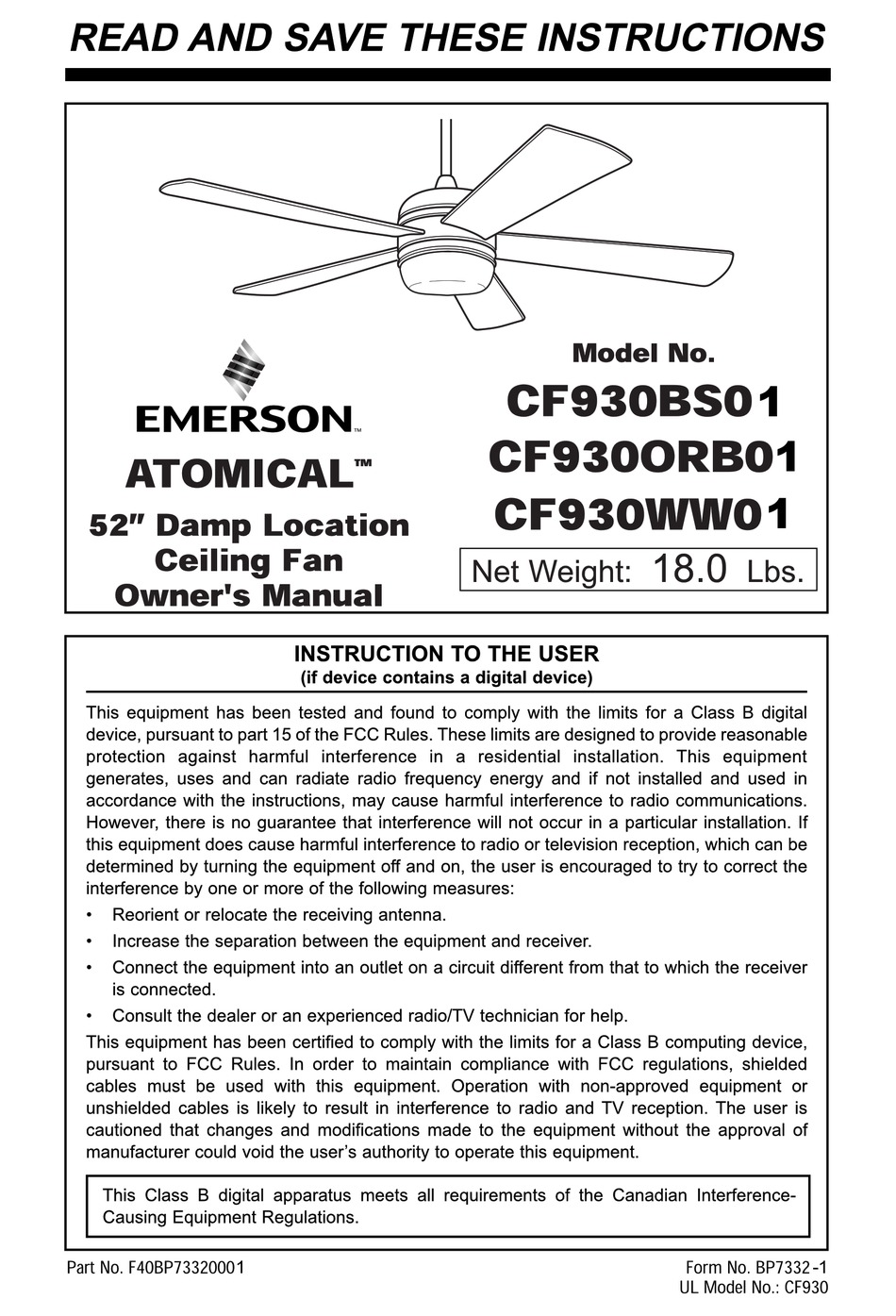 Emerson Atomical Ceiling Fan       - Emerson Cf930lww Appliance White Atomical Led Ceiling Fan Faucet Com / Optional outdoor ceiling fan light cover plate included.