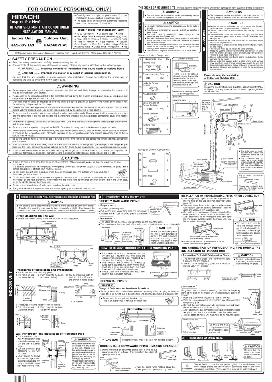 hitachi ras 60yha3