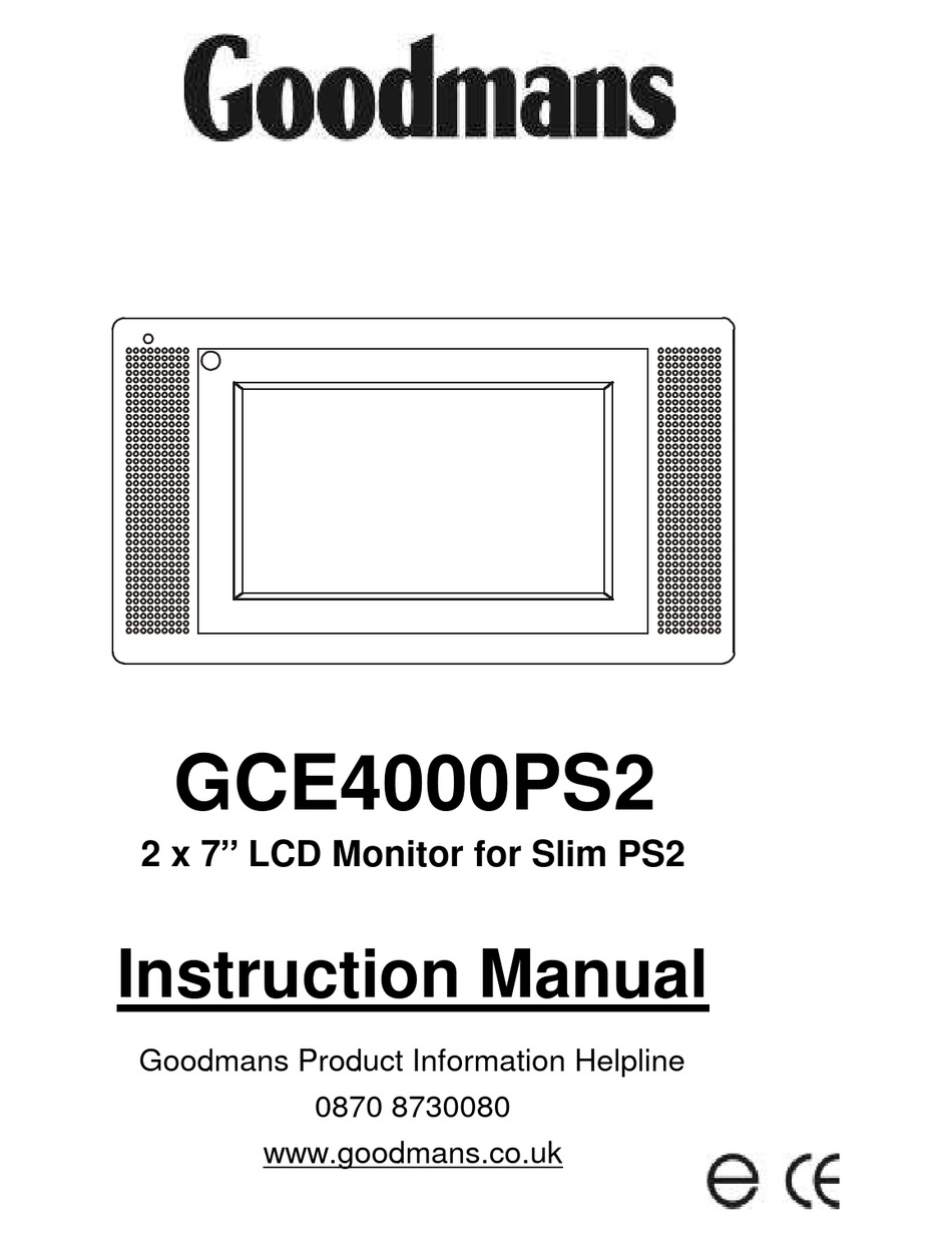 GOODMANS GCE4000PS2 INSTRUCTION MANUAL Pdf Download ManualsLib