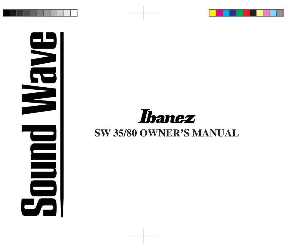 Ibanez Sound Wave Sw35 Owner S Manual Pdf Download Manualslib