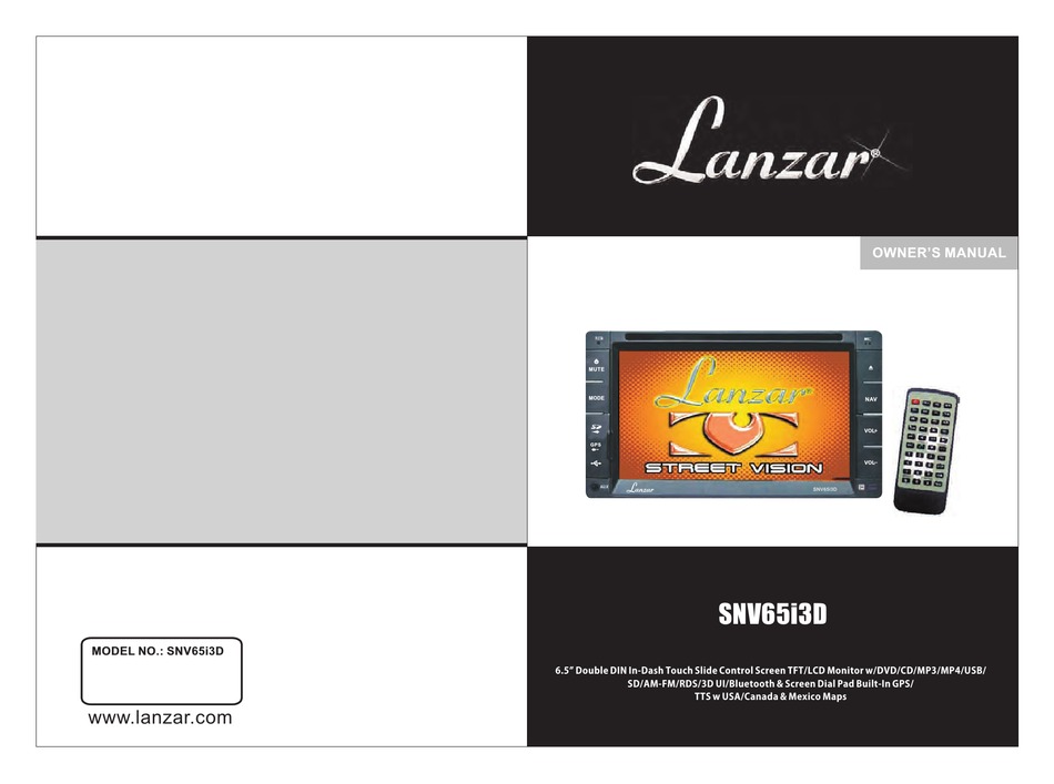 LANZAR SNV65I3D OWNER'S MANUAL Pdf Download | ManualsLib