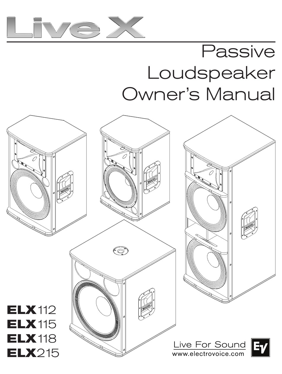 ev elx 215 speakers