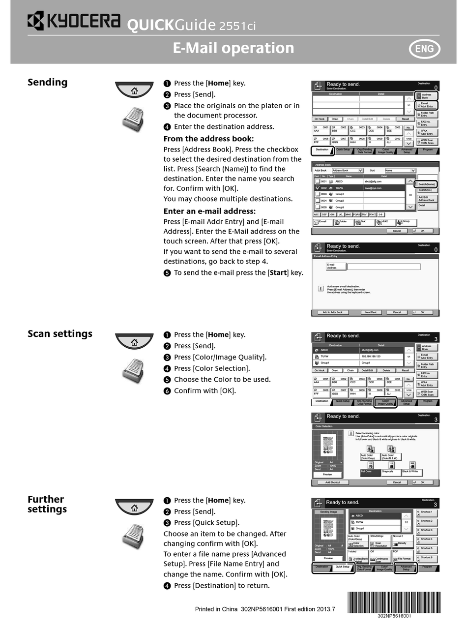 KYOCERA TASKALFA 2551CI QUICK MANUAL Pdf Download ManualsLib