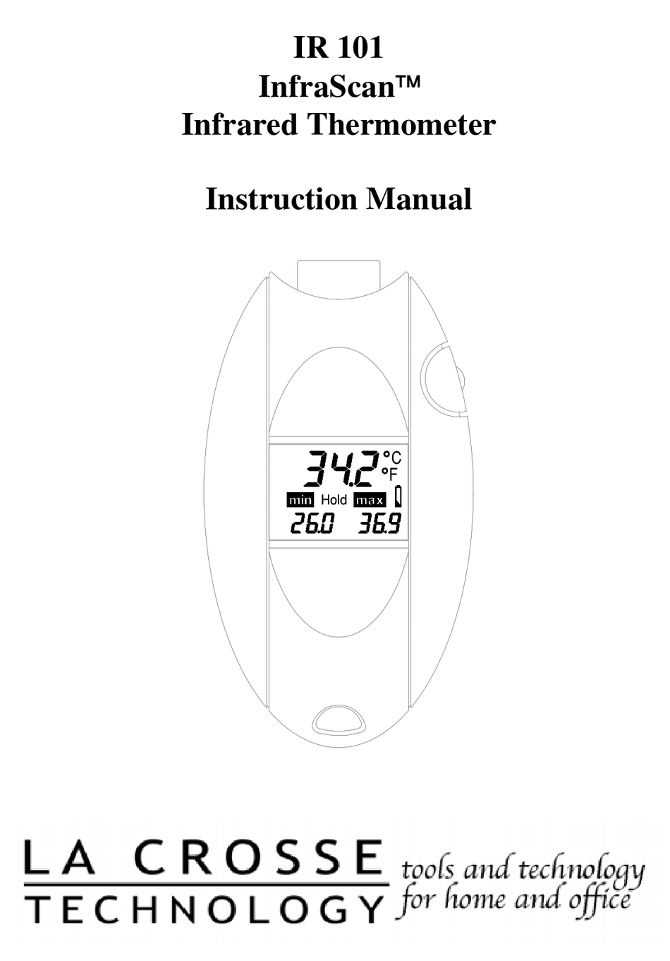 LA CROSSE TECHNOLOGY INFRASCAN IR 101 INSTRUCTION MANUAL Pdf Download