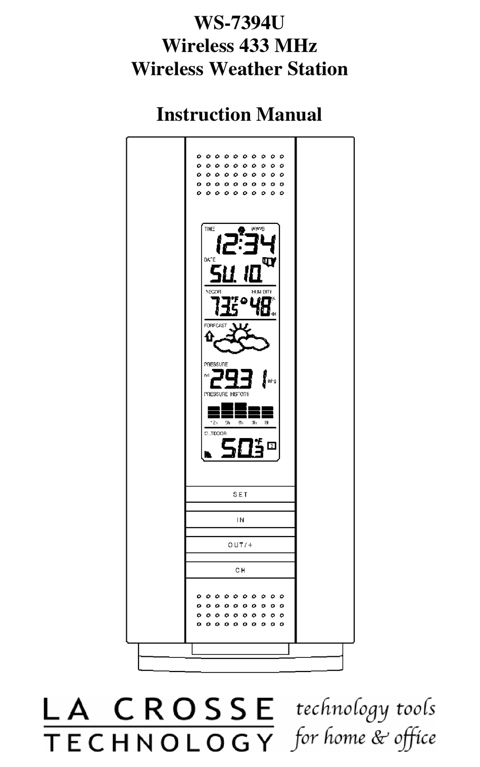 WS-7391U Wireless 433 MHz Radio-controlled  - Ambient Weather