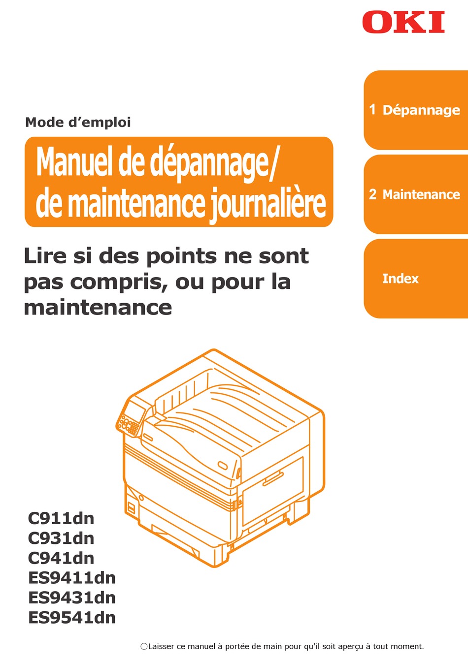 OKI C911DN TROUBLESHOOTING MANUAL Pdf Download ManualsLib