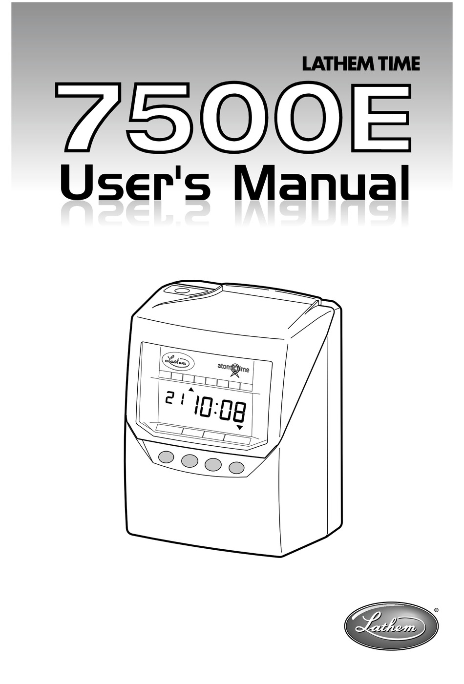 View Lathem Time Clock Manual PNG Excavator Machine