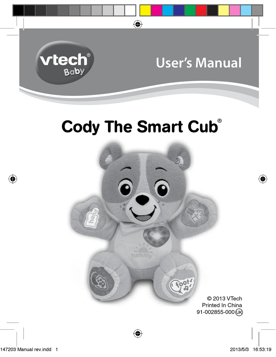 VTECH CODY THE SMART CUB USER MANUAL Pdf Download ManualsLib