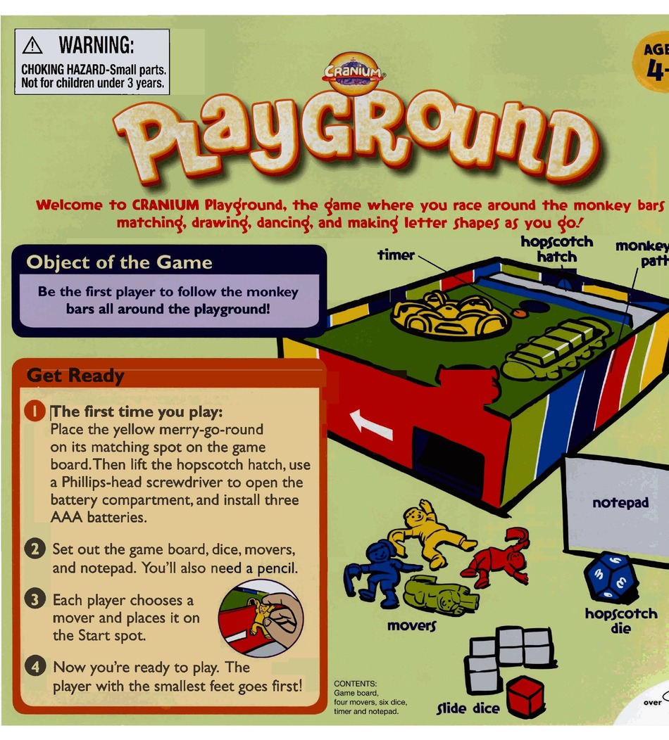 CRANIUM PLAYGROUND INSTRUCTIONS Pdf Download | ManualsLib