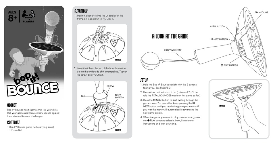 MILTON BRADLEY BOP IT BOUNCE INSTRUCTIONS Pdf Download ManualsLib