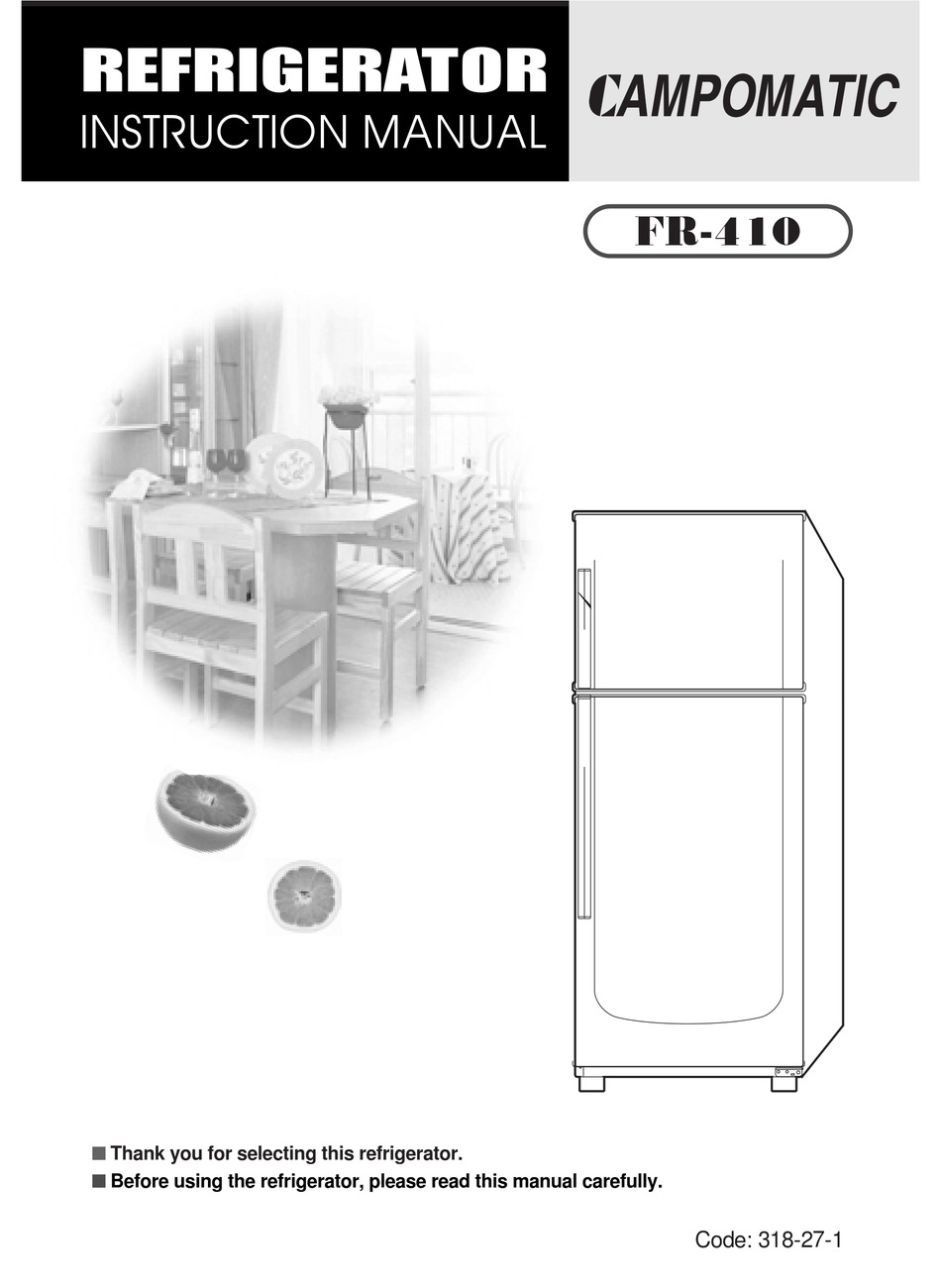 CAMPOMATIC FR410 INSTRUCTION MANUAL Pdf Download ManualsLib