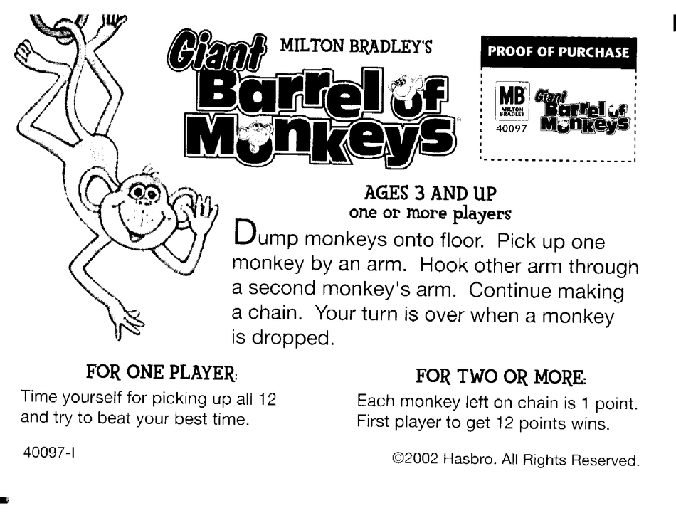 Barrel Of Monkeys Instructions