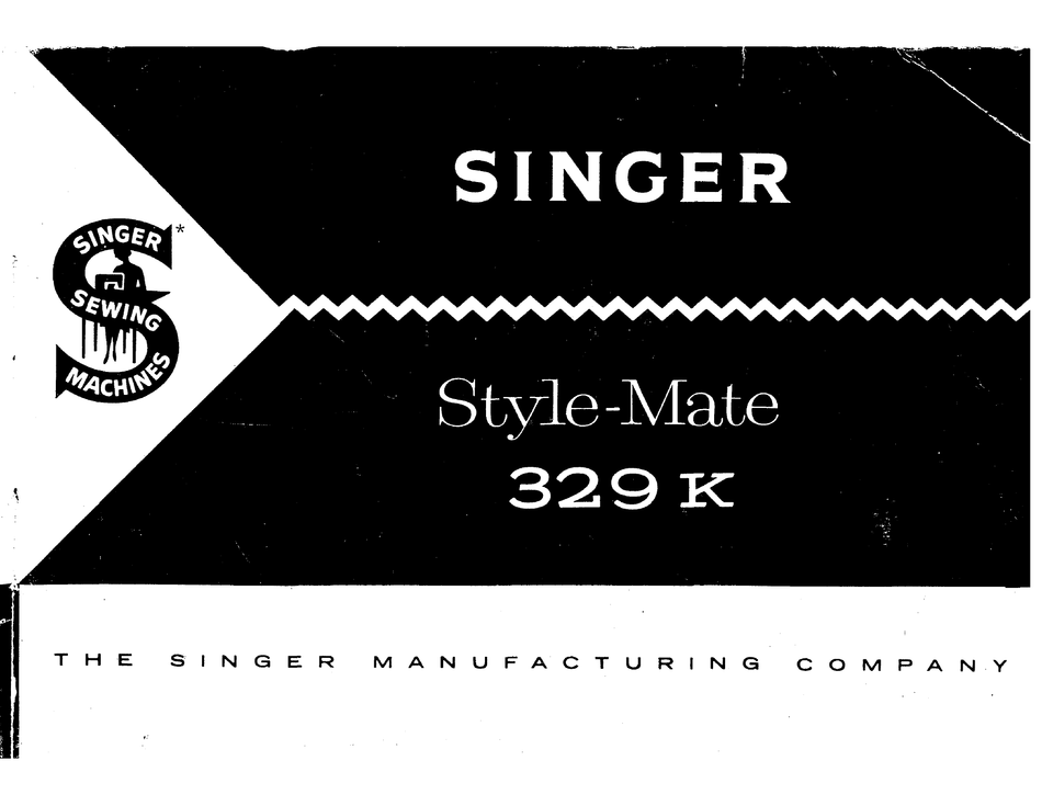 Rare Deluxe Large Singer 329 329K Sewing Machine Embroidery Serger Owners Manual 