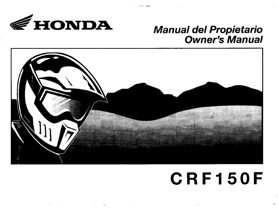 HONDA CRF150F OWNER'S MANUAL Pdf Download | ManualsLib