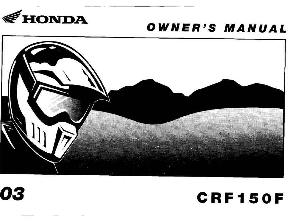 A/CE 12 Honda 2012 CRF150F Owner Manual 