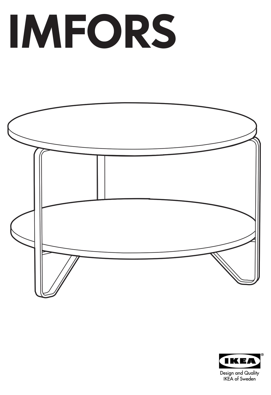 Ikea Imfors Coffee Table 31 Round Instructions Manual Pdf Download Manualslib