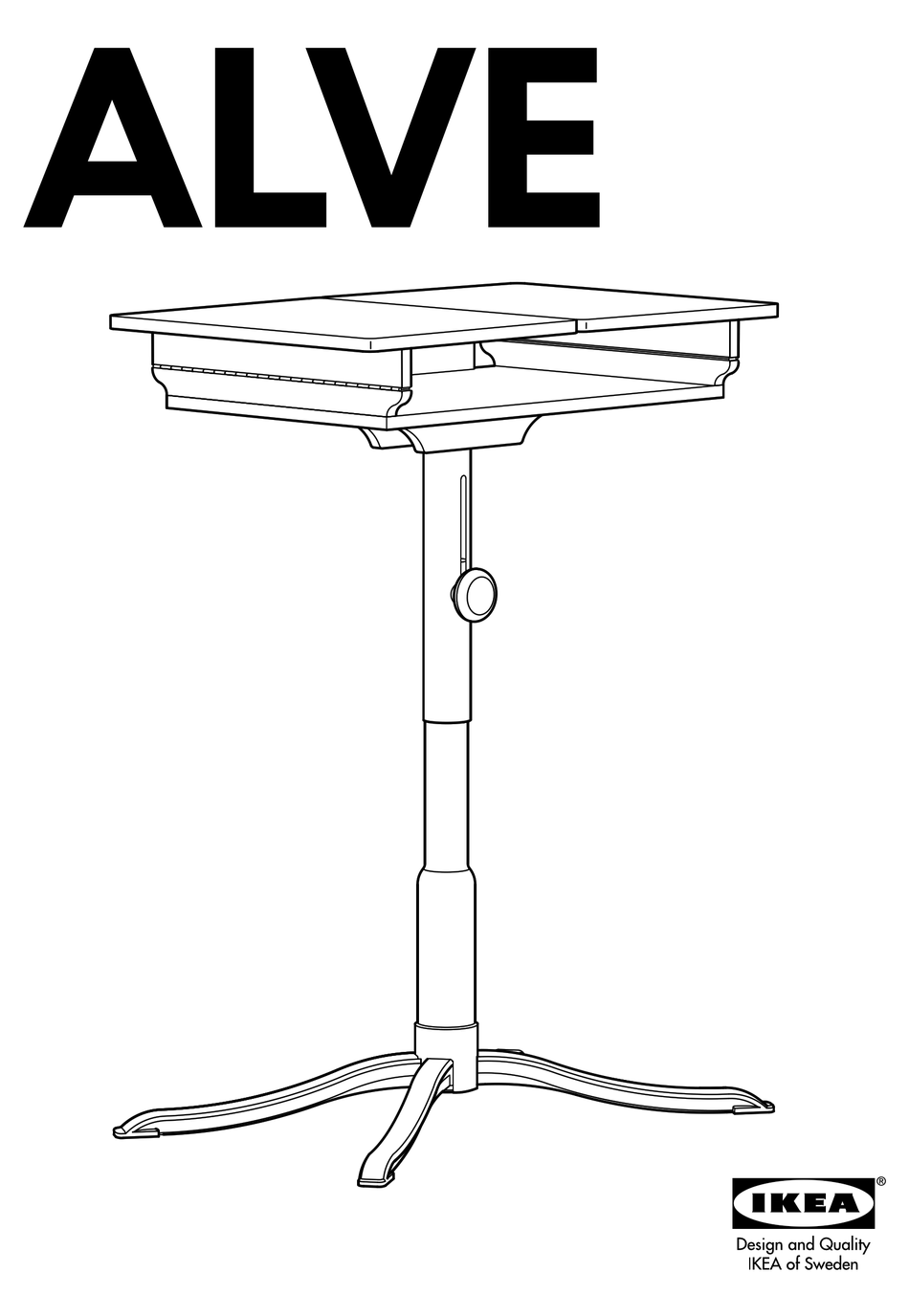 ikea dave laptop table assembly instructions