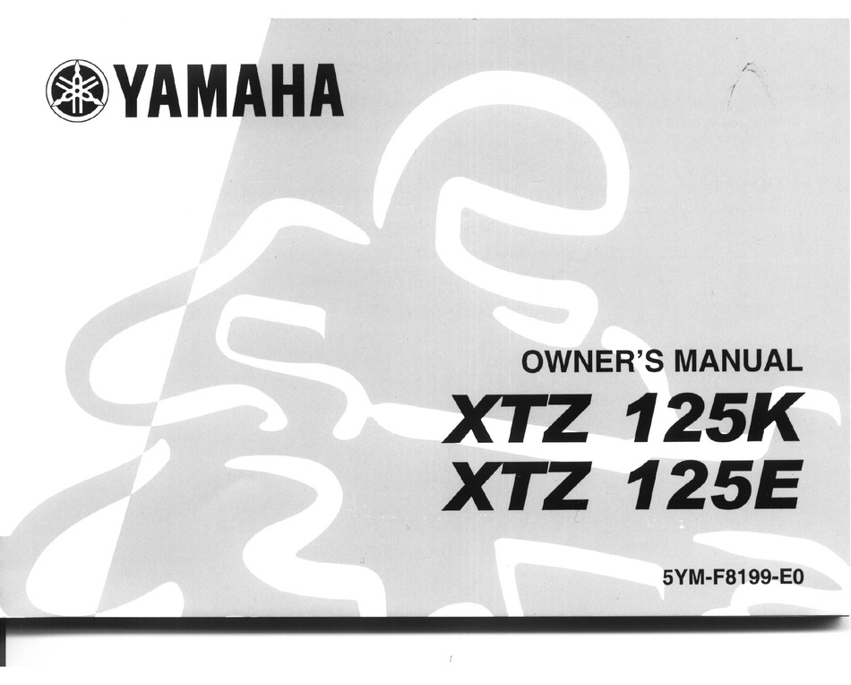 Yamaha Xtz 125k Owner S Manual Pdf