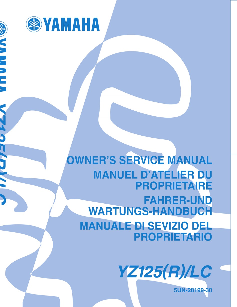 1998 yz125 service manual pdf free download
