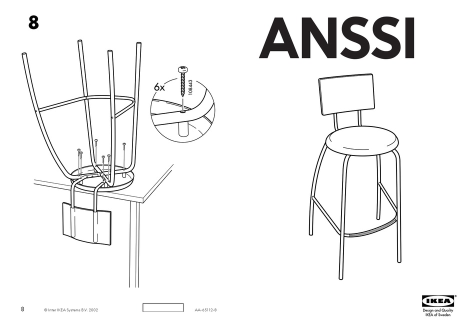 ikea anssi bar stool