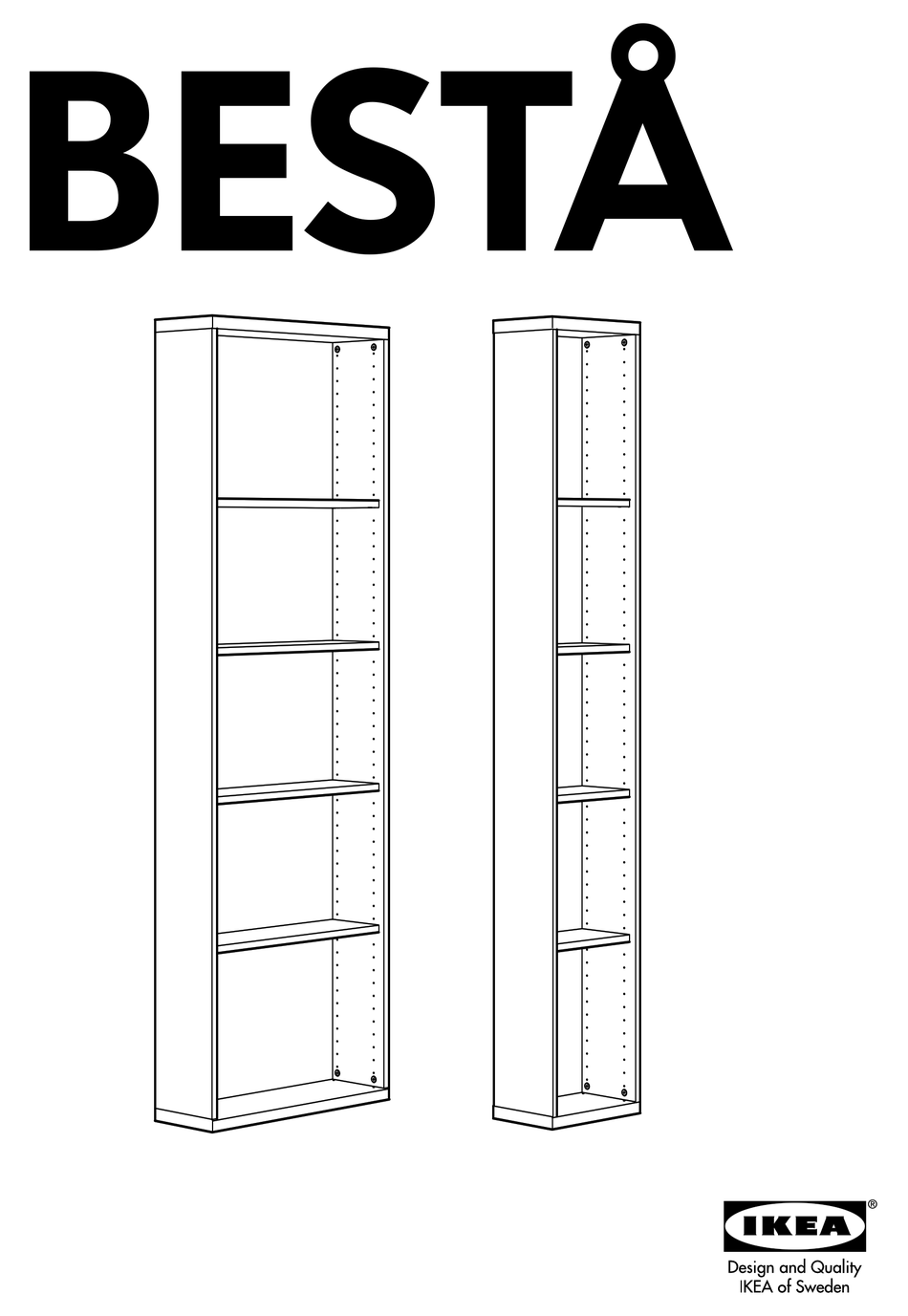 IKEA BESTÅ SHELF UNIT 12X8X76" INSTRUCTIONS MANUAL Pdf Download