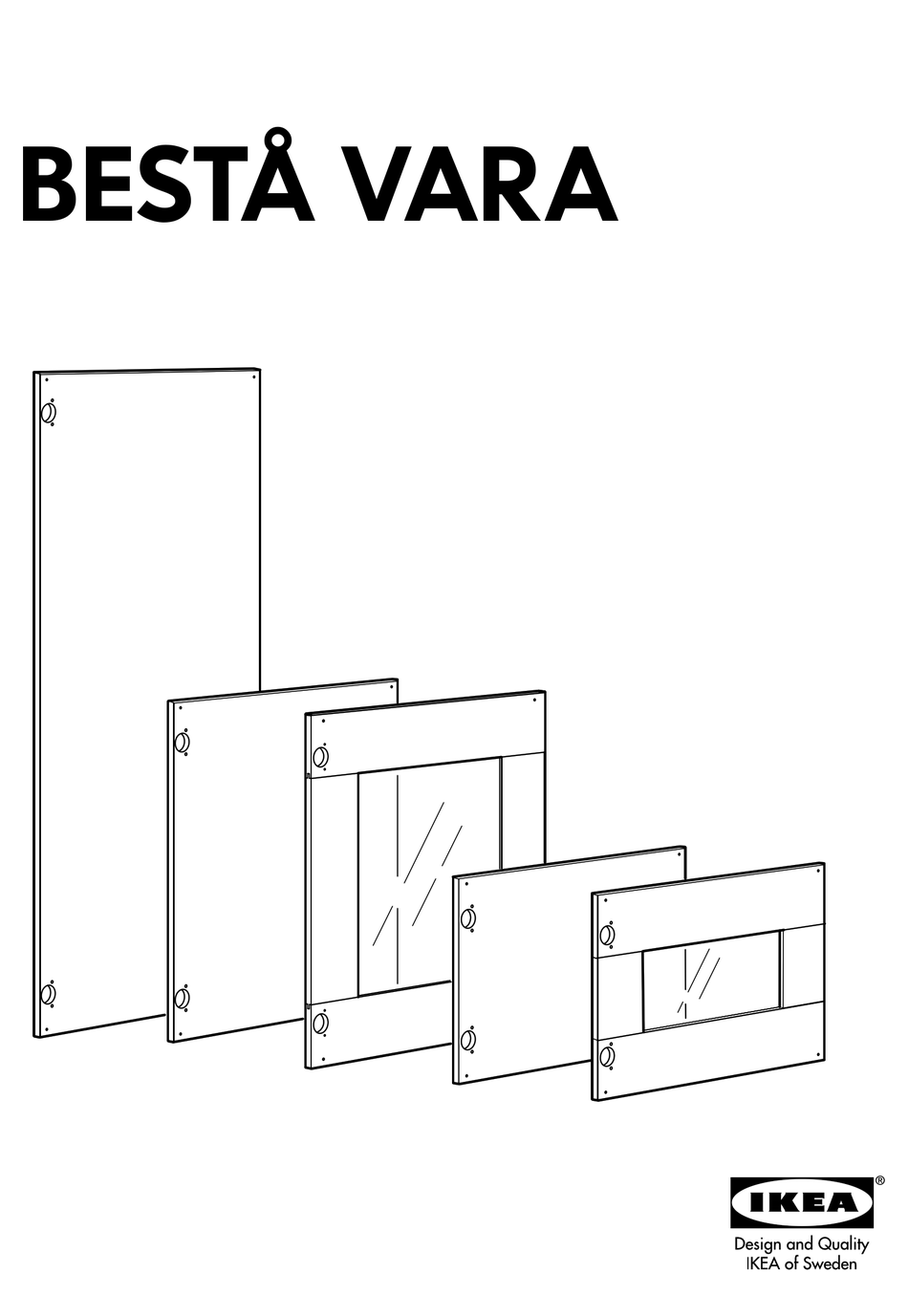 IKEA BESTÅ VARA DOOR 23 5/8X15" INSTRUCTIONS MANUAL Pdf Download ManualsLib
