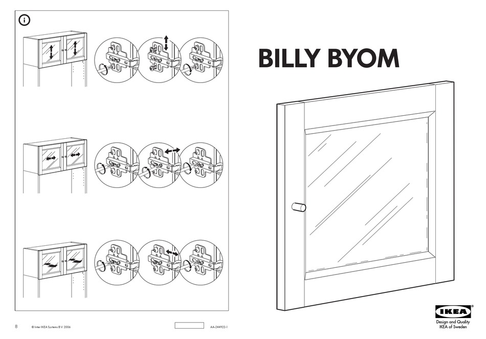 Ikea Billy Byom Glass Door For Height, Ikea Billy Bookcase Assembly Manual Pdf