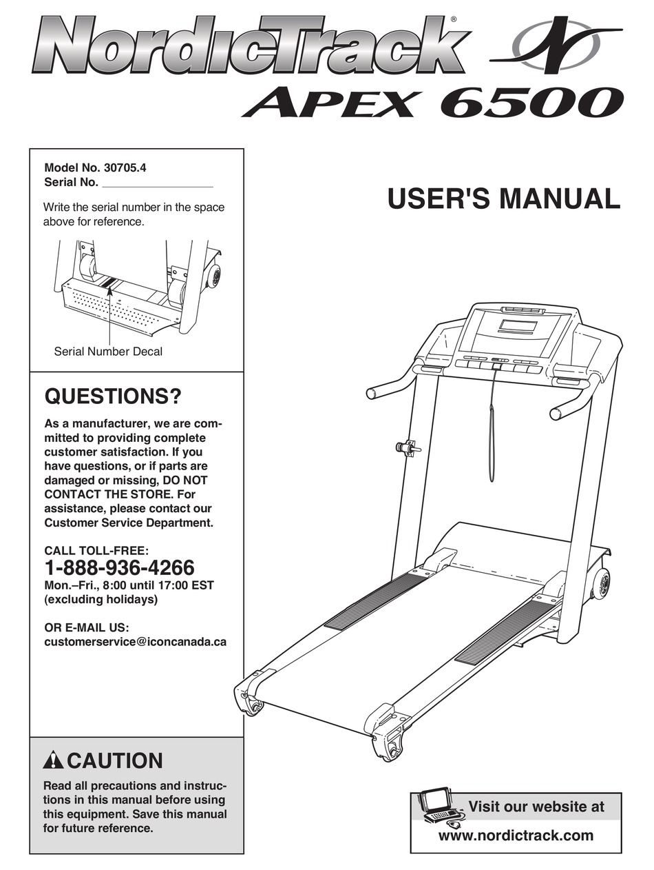 Apex best sale 6500 treadmill