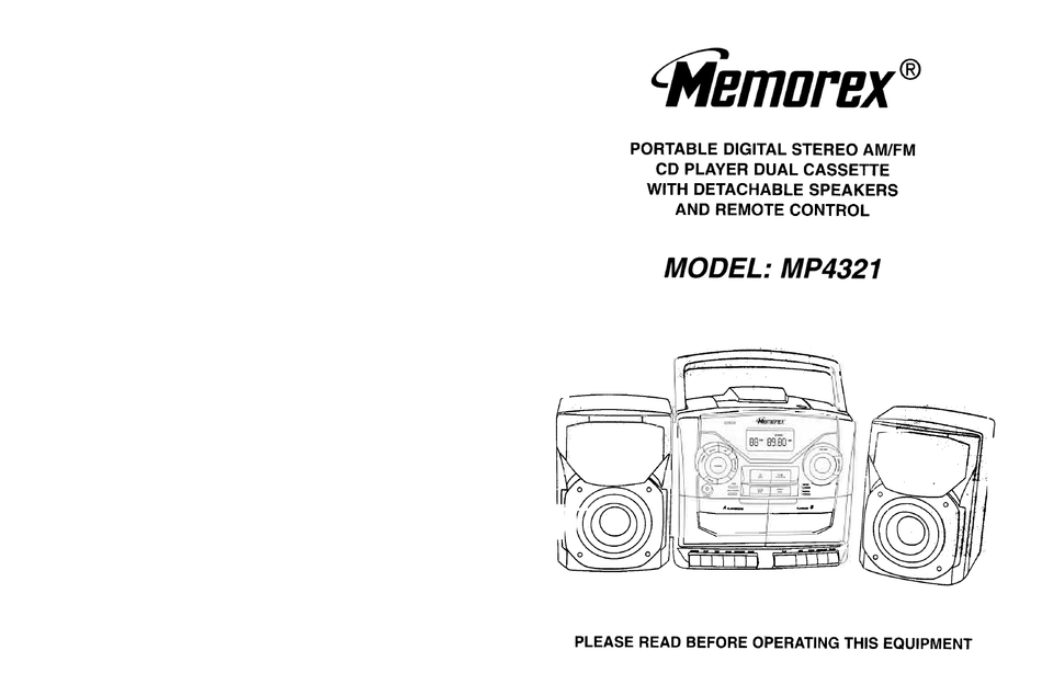 MEMOREX MP4321 USER MANUAL Pdf Download | ManualsLib