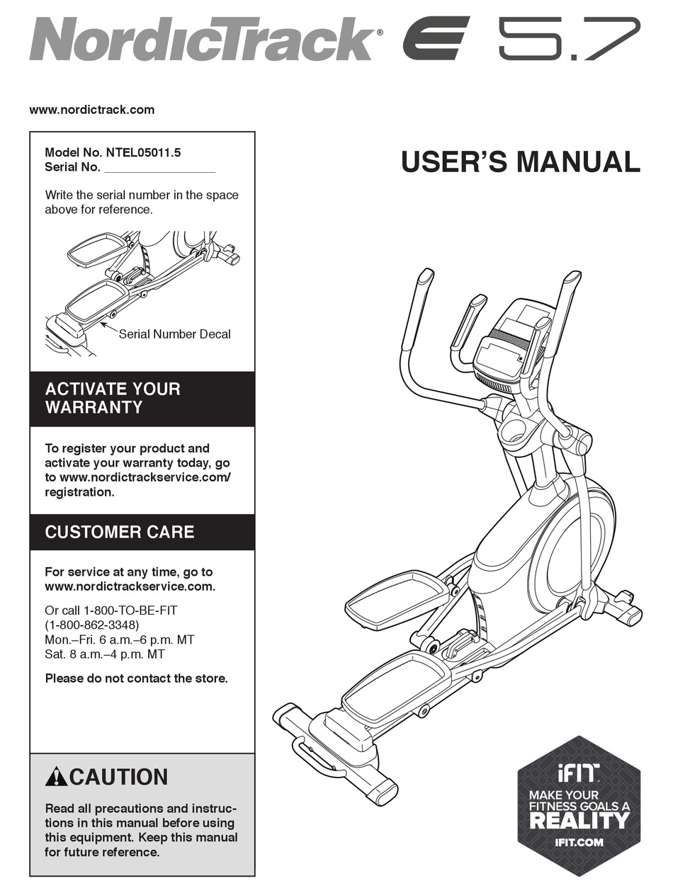 Nordictrack Elliptical 2025