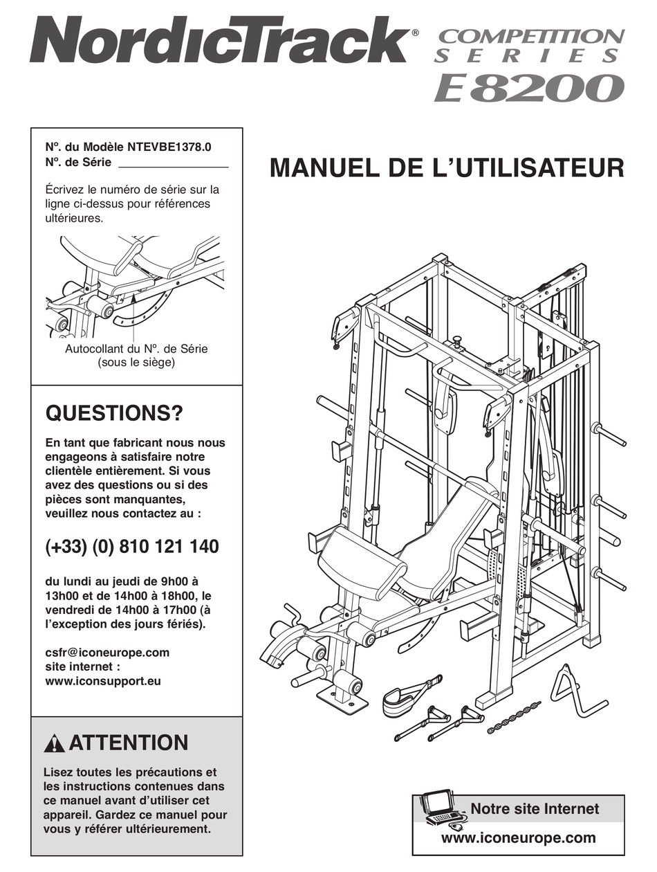 Nordictrack e8200 best sale smith machine